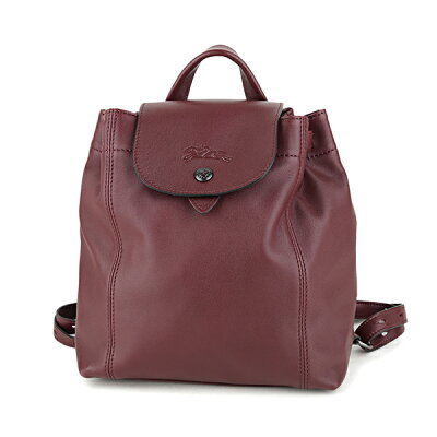 【最大5000円OFFクーポン★2/6(月)まで】ロンシャン リュックサック 1306 757 E78 ル・プリアージュ キュイール BACKPACK XSサイズ レディース バーガンディ