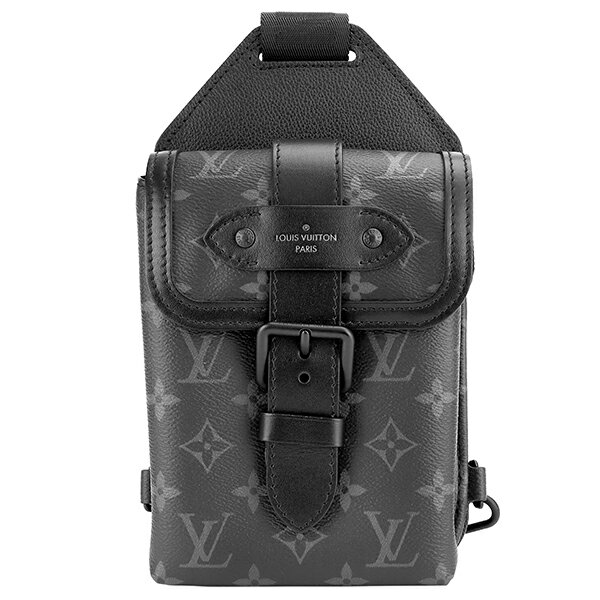 ウエストバッグ 【最大5000円OFFクーポン★3/22(水)まで】ルイヴィトン ウエストバッグ・ボディバッグ Louis Vuitton M45912 モノグラム エクリプス ソミュール・スリングバッグ メンズ グレー/ブラック 黒