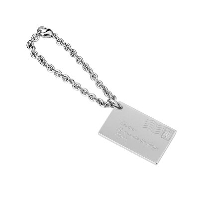 【60%OFF対象 セール★決算 SALE 2/4(月) 12:00まで】カルティエ キーホルダー CARTIER T1220602 ブランド小物 ENVELOPE STERLING SILVER KEY RING ユニセックス SILVER シルバー レターモチーフ プレート シンプル 個性的【 カルチェ 送料無料 楽天】