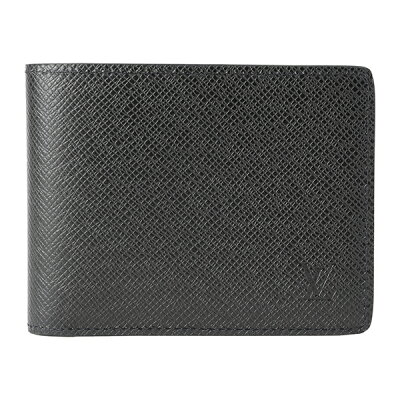 ルイヴィトン 2つ折り財布 Louis Vuitton M30531 財布 タイガ TAIGA ポルトフォイユ・ミュルティプル メンズ NOIR(ノワール) ブラック/黒【 送料無料】