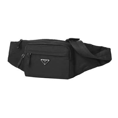 【楽天スーパーSALEで使える500円OFFクーポン配信中★】プラダ ウエストバッグ・ボディバッグ PRADA 2VL005 2A6D F0002 バッグ テスート モンターニュ TESSUTO MONTAGN メンズ NERO(ネロ) ブラック 黒【 送料無料】