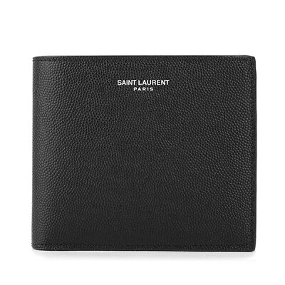 【最大3000円OFFクーポン★10/15(金)14:00まで】サンローラン 2つ折り財布 SAINT LAURENT 396307 BTY0N 1000 財布 クラシック CLASSIC WALLET メンズ NERO(ネロ) ブラック 黒【 送料無料】