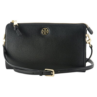 【最大1000円OFFクーポン配布中★4/9(木)14:00まで】トリーバーチ ショルダーバッグ TORY BURCH 49123 001 バッグ ブロディ BRODY PEBBLED WALLET CROSSBODY レディース BLACK ブラック 黒【 送料無料】