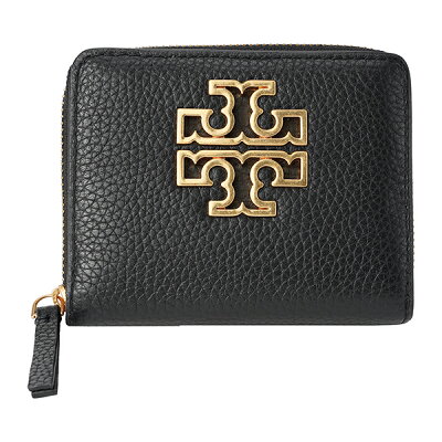 【1万円以上500円OFFクーポン】トリーバーチ 2つ折り財布 TORY BURCH 67307 001 財布 ブリテン BRITTEN MINI WALLET レディース BLACK(ブラック) ブラック 黒【 送料無料】