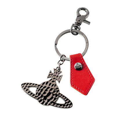 【最大2000円OFFクーポン配布中★11/18(月)14:00まで】ヴィヴィアン ウエストウッド キーホルダー Vivienne Westwood 82030015 00377 H404 ブランド小物 ガジェット ハマード GADGET HAMMERED ORB KEYRINGS ユニセックス GUN METAL(ガンメタル)/RED(レッド) ガンメタル/レッ