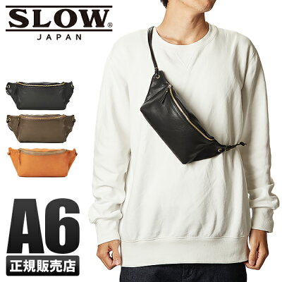 【楽天カード+7倍|4/20限定】SLOW バッグ ボディバッグ ボディーバッグ ウエストバッグ メンズ 本革 横型 スロウ ホースピット horse pit 300s89h