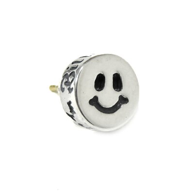 ビルウォールレザー bwl BWL 正規取扱販売店 メンズ ジュエリー シルバーアクセ アメリカ製 マリブ BWL HAPPY FACE/ハッピーフェイス/ピアス/シルバーアクセサリー/1個単位 ギフト プレゼント