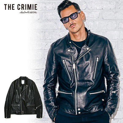 CRIMIE クライミー ジャケット ライダースジャケット ラムレザー LAMB LEATHER SEMI W RIDERS JACKET メンズ おしゃれ