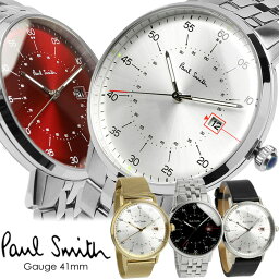 ポールスミス 腕時計 メンズ ポールスミス Paul Smith 腕時計 メンズ 革ベルト 41mm レザー ステンレス クラシック ブランド 人気 ウォッチ ギフト プレゼント ゲージ GAUGE P10071 P10072 P10073 P10074 P10075 P10079