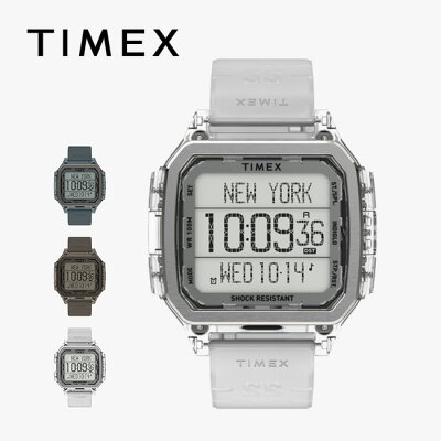 タイメックス コマンドアーバン TIMEX アクセサリー 腕時計 デジタル ウォッチ 10気圧防水 スクエア クリア カジュアル キャンプ アウトドア フェス【正規品】