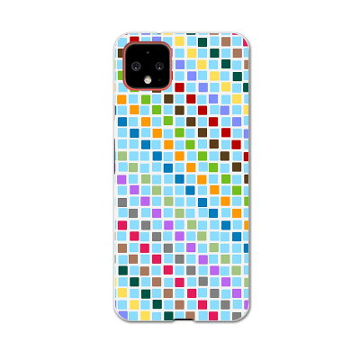 Pixel4 Google グーグル ピクセル4 pixel4 simfree SIMフリー スマホ カバー 全機種対応 あり ケース スマホケース スマホカバー TPU ソフトケース 007778 カラフル ライン 模様 レインボー