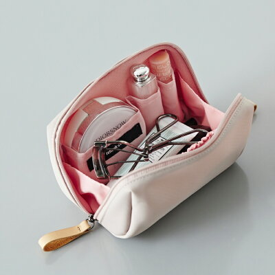 化粧ポーチ コスメポーチ メイクポーチ メイクケース ithinkso BELL MAKE-UP POUCH バニティバッグ ポーチ コスメバッグ ファスナー シンプル 旅行 機能的 小物入れ 化粧道具