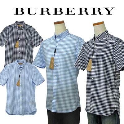 【全商品10%OFFクーポン】BURBERRYバーバリーMen's半袖ギンガムチェックシャツ【2018-NewModel】BURBERRY PRORSUM英国 直輸入商品送料無料