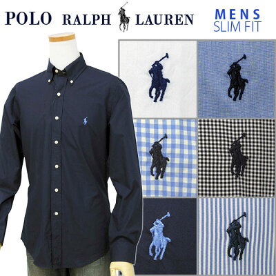 POLO by Ralph Lauren Men's定番ストレッチポプリン長袖シャツSLIM FITXL,大きいサイズ【ラルフローレン】【送料無料】ギフト プレゼント#710832480