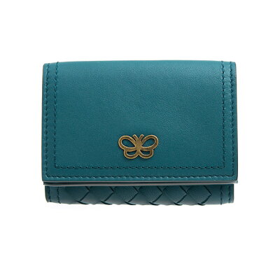 ボッテガヴェネタ BOTTEGA VENETA 財布 レディース 三つ折り財布 ミニ財布 ブライトンブルー 550306 VO0B9 4508 BRIGHTON