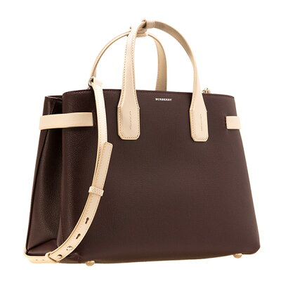 バーバリー BURBERRY バッグ レディース 2WAYハンド/ショルダーバッグ マホガニーレッド/ライムストーン MD BANNER 4076745 L33:ACHLT B60640 MAHOGANY RED/LIMESTONE 【英国】