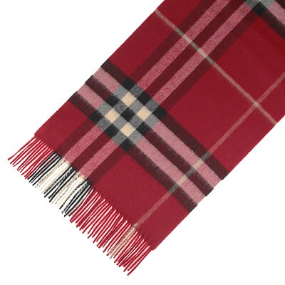 バーバリー BURBERRY カシミアマフラー GIANT ICON パレードレッドチェック 3993742 168:CS 6045B PARADE RED 【英国】