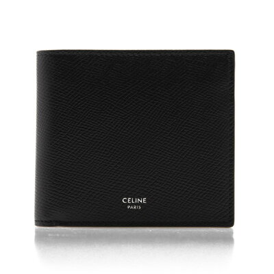 セリーヌ CELINE 財布 メンズ 二つ折り財布(小銭入れ付き) ブラック BI-FOLD WALLET WITH COIN 10C87 3BEN 38SI BLACK【2021SS】