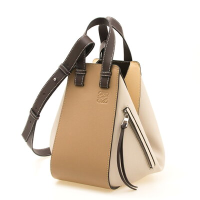 ロエベ LOEWE バッグ レディース 2WAYハンド/ショルダーバッグ モカブラウン×ダークトープ×ダークブラウン HAMMOCK SMALL BAG 387 30US35 3514 MOCCA MULTITONE