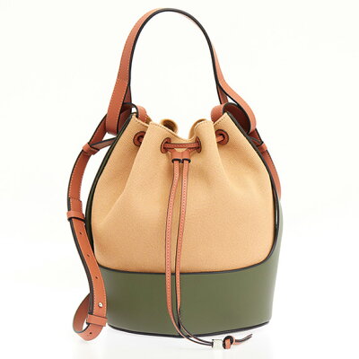 ロエベ LOEWE バッグ レディース 2WAYハンド/ショルダーバッグ クレタベージュ×グリーン×タン BALLOON BAG A710AC3X31 4519 3937 CRETA/GREEN