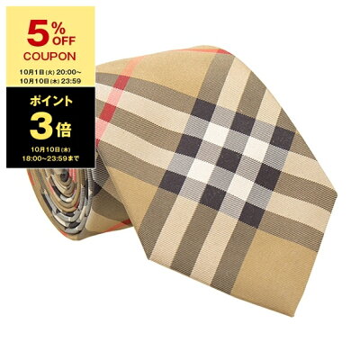 【1,000円クーポン】【ポイント3倍】バーバリー BURBERRY ネクタイ アーカイブベージュ MANSTON 80116931 M:105301 A7026 ARCHIVE BEIGE【英国】