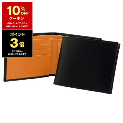 【500円クーポン対象】エッティンガー ETTINGER 財布 メンズ 二つ折り財布 ブラック ブライドルレザー BILLFOLD WITH 6 C/C BH030CJR BLACK BRIDLE HIDE COLLECTION【英国】