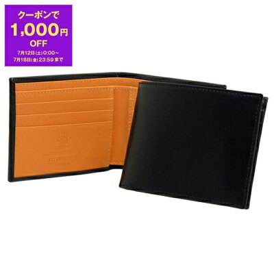 【10%OFFクーポン対象】エッティンガー ETTINGER 財布 メンズ 二つ折り財布 ブラック ブライドルレザー BILLFOLD WITH 6 C/C BH030CJR BLACK BRIDLE HIDE COLLECTION【英国】