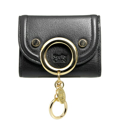 シーバイクロエ SEE BY CHLOE 財布 レディース 三つ折り財布 ブラック COMPACT WALLET CHS20SP899 388 001 BLACK【ミニ財布】