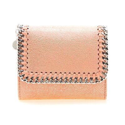 ステラマッカートニー STELLA McCARTNEY 財布 レディース 三つ折り財布 ミニ財布 アプリコット FALABELLA HOLOGRAPH SMALL FLAP WALLET 431000 W8411 7868 HOLO APRICOT【英国】
