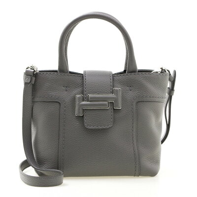 トッズ TOD'S バッグ レディース 2WAYハンド/ショルダーバッグ グレー DOT SHOPPING DOPPIA T FASC MINI XBWDOTA8100 FFX B612 GREY