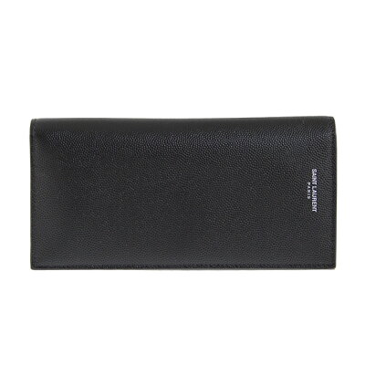 サンローランパリ SAINT LAURENT PARIS 財布 メンズ 長財布 ブラック CLASSIC SAINT LAURENT CONTINENTAL WALLET 396308 BTY0N 1000 BLACK【2021AW】