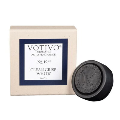 【お買い物マラソン】ボーティボ(VOTIVO) クリーンクリスプホワイト(CLEAN CRISP WHITE) カーフレッシュナー 車用芳香剤 オートベントクリップ
