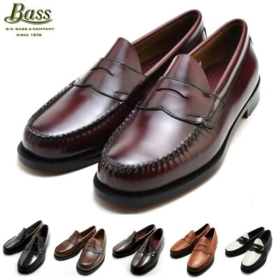 【2/5 0:00-23:59 エントリー&楽天カード利用でポイント5倍】ジーエイチバス G.H.BASS PENNY LOGAN BA11035H Eワイズ ペニー ローガン ブラック ワイン ミッドブラウン ローファー カジュアル ドレス シューズ 革靴 メンズ【送料無料】