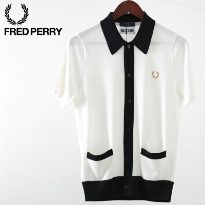 フレッドペリー メンズ ポロシャツ ポロ ニットシャツ ボタンスルー マイルズ・ケイン Fred Perry 19SS 新作 スノーホワイト 正規販売店 プレゼント ギフト