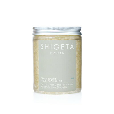 《正規販売店》 使用期限2022.11月のため特別価格! グリーンブルーム バスソルト SHIGETA シゲタ 285g ボディケア・オーラルケア 精油 入浴剤 ヒノキ(森林)アロマ