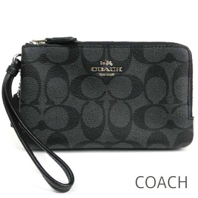 コーチ COACH ポーチ レディース iPhone7ケース iPhone8ケース スマホケース スマートフォンケース iPhone6ケース iPhoneケース リストレット 小銭入れ 小物入れ シグネチャー 【送料無料】 ブランド コーチ正規品販売店 直営アウトレット店より直輸入 【あす楽】