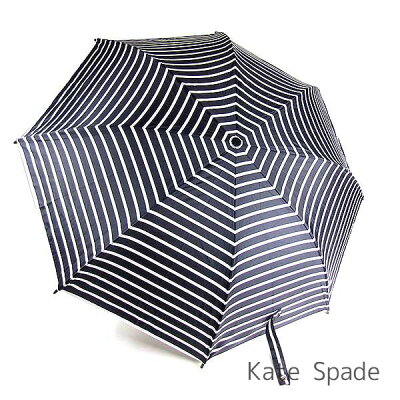 ケイトスペード kate spade 折りたたみ傘 レディース 折り畳み傘 アンブレラ ボーダー柄 ストライプ柄 【送料無料】 ブランド ケイトスペード正規品販売店 直営アウトレット店より直輸入 【あす楽】