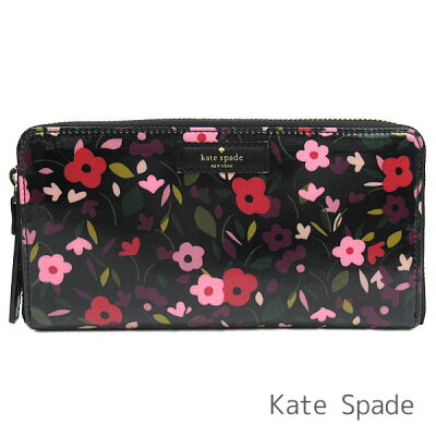 ケイトスペード kate spade 財布 レディース 長財布 花柄 ラウンドファスナー 【送料無料】 ブランド ケイトスペード正規品販売店 直営アウトレット店より直輸入 【あす楽】