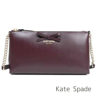 ケイトスペード kate spade バッグ レディース ショルダーバッグ ポシェット 斜めがけ レザー リボン かばん 鞄 【送料無料】 ブランド ケイトスペード正規品販売店 直営アウトレット店より直輸入 【あす楽】