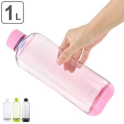 水筒 プラスチック ブロックスタイル アクアボトル BPAフリー 1000ml ウォーターボトル ( ボトル 目盛り付き クリア プラボトル スポーツ 1リットル 1L スポーツドリンク クリアボトル ダイレクトボトル 直飲み 軽い スタッキング )【3980円以上送料無料】
