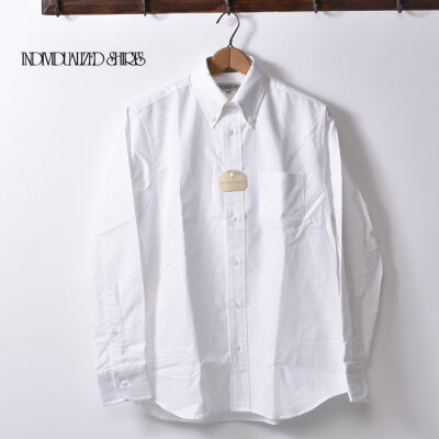 【INDIVIDUALIZED SHIRTS】インディビジュアライズドシャツL/S STANDARD FIT BD SHIRTロングスリーブ スタンダードフィット ボタンダウン シャツGREAT AMERICAN OXFORDグレートアメリカンオックスフォードホワイトz5x