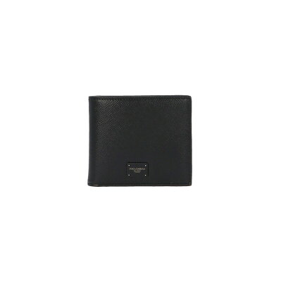 DOLCE&GABBANA/ドルチェ&ガッバーナ Black Logo patch wallet メンズ 秋冬2021 BP1321AZ60280999 ju