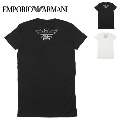 エンポリオ アルマーニ Tシャツ メンズ 半袖 Vネック トップス カットソー 無地 ロゴ イーグル ワンポイント EA STRETCH COTTON EAGLE EMPORIO ARMANI プチギフト 誕生日プレゼント 彼氏 父 男性 旦那 ギフト 送料無料 サマーI 記念日 おしゃれ