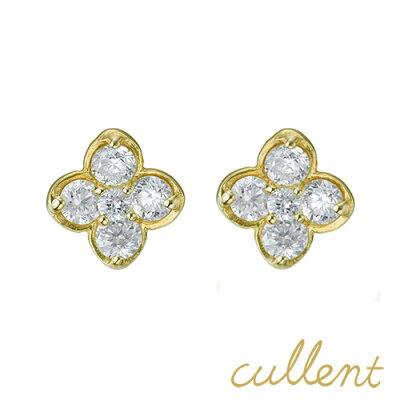 K18 ダイヤモンド ピアス 【P15倍&最大2000円クーポン配布】 canola ピアス K18 18金 18k ダイヤモンド ダイヤ レディース ジュエリー アクセサリー おしゃれ フラワー ニッケルフリー 金属アレルギー p15
