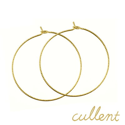 K18 フープピアス elegant hoop 30 フープピアス 18金 18k ピンクゴールド 地金 レディース ジュエリー アクセサリー ニッケルフリー 金属アレルギー 【あす楽対応】