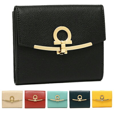 【返品OK】サルヴァトーレフェラガモ 財布 Salvatore Ferragamo 22C877 GANCINO CLIP レディース 二つ折り財布 無地 選べるカラー