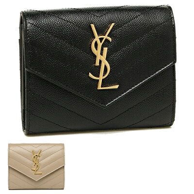 【P10倍 5/20 20時〜5/20 24時】サンローラン 財布 三つ折り財布 モノグラム レディース SAINT LAURENT PARIS 403943 BOW01