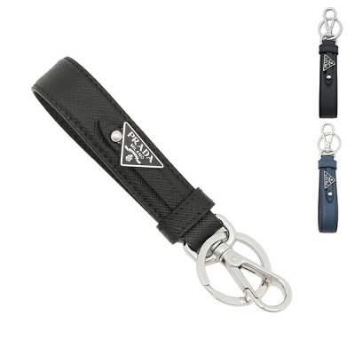 【P10倍 6/25 0時〜6/25 24時】プラダ キーリング キーホルダー ストラップ サフィアーノ メンズ PRADA 2PP68T 053 SAFFIANO【返品OK】