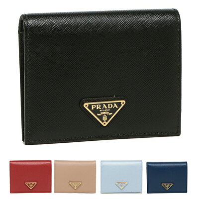 【P10倍 12/6 0時〜12/7 24時】プラダ 財布 二つ折り財布 サフィアーノ ミニ財布 レディース PRADA 1MV204 QHH 一粒万倍日