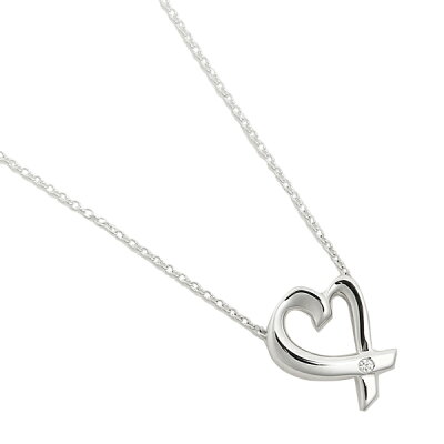 【6時間限定ポイント10倍】【返品OK】ティファニー ペンダント TIFFANY&Co. 25604296 スモール ラビングハートダイヤモンド LOVING HEART DIAMOND ネックレス アクセサリー シルバー